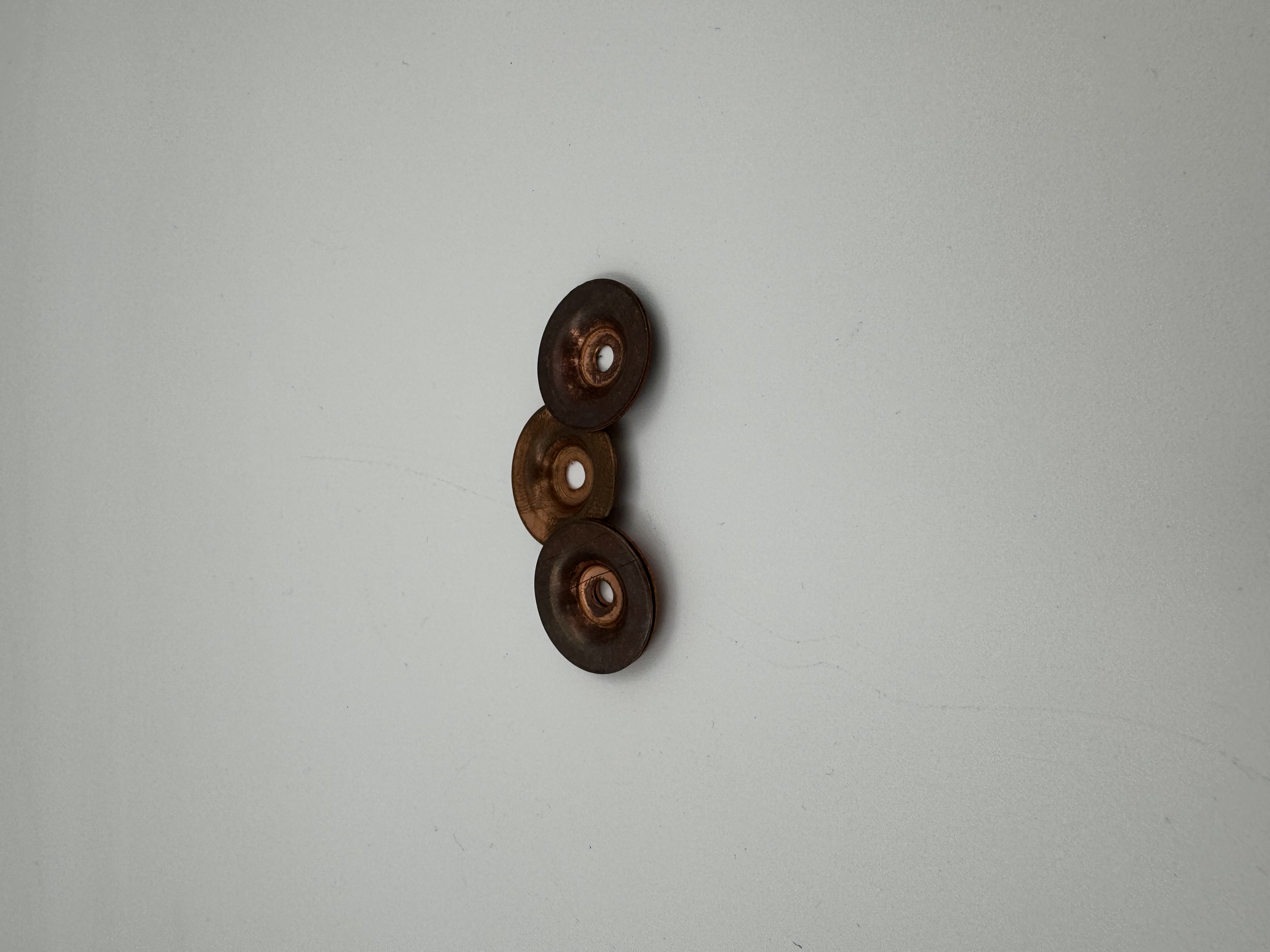Kupferscheibe  30 mm für Bolzenhalter  24 mm